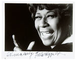 JAZZ SINGER ELLA FITZGERALD EXTENSIVE LOT INCLUDING AUTOGRAPHED PHOTO/CANDID PHOTOS/MORE.