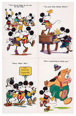 "MICKEY MOUSE" ENGLISH POSTCARD SET.