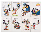 "MICKEY MOUSE" ENGLISH POSTCARD SET.