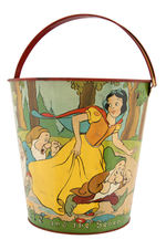 "SNOW WHITE AND THE SEVEN DWARFS" LARGE SAND PAIL.