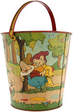 "SNOW WHITE AND THE SEVEN DWARFS" LARGE SAND PAIL.