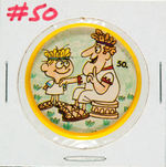 "BULLWINKLE TRADING COINS" COMPLETE PREMIUM SET OF 60.