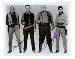 BONANZA PHOTO SIGNED BY TWO CAST MEMBERS.