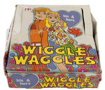 "WIGGLE WAGGLES" BOXED JIGGLER FIGURES.