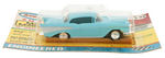 "AURORA SUPER MODEL MOTORING - '57 CHEVY COUPE" CARDED SLOT RACING CAR.