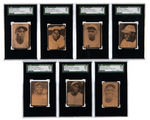 1948-1949 CARAMELOS EL INDIO SGC GRADED CUBAN CARD LOT OF 39 .