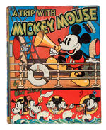 "A TRIP WITH MICKEY MOUSE" RARE ENGLISH HARDCOVER.