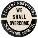 PAIR OF MID SIXTIES SCARCE CIVIL RIGHTS BUTTONS.