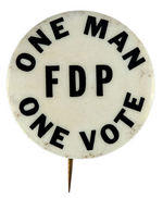 PAIR OF MID SIXTIES SCARCE CIVIL RIGHTS BUTTONS.