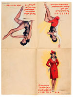 EARL MACPHERSON PIN-UP FOLDER PAIR/POST CARD  FOLDER TRIO.