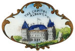 "THE CAPITOL ALBANY, N.Y." ENAMEL PIN C. ROOSEVELT'S 1899 INAUGURAL.