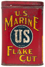 1920s "U.S. MARINE FLAKE CUT" TOBACCO TIN.