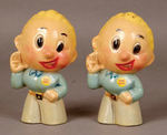 "LENNIE LENNOX" FIGURAL SALT & PEPPER SET.