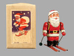 "SANTA CLAUS" ON SKIS BOXED WIND-UP.