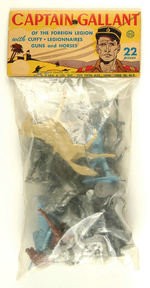 "MARX CAPTAIN GALLANT" BAGGED FIGURE SET.