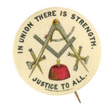 EARLY LABOR BUTTONS INCLUDING UNITED MINE WORKERS.