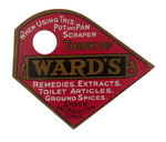 “KING MIDAS FLOUR/WARD’S REMEDIES/SHARPLES CREAM SEPARATOR” POT AND PAN SCRAPER TRIO.