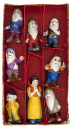 "SNOW WHITE AND THE SEVEN DWARFS" BOXED BISQUE SET (SIZE VARIETY).