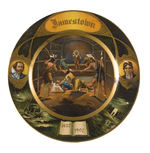 JAMESTOWN EXPO VIENNA ART TIN PLATE.