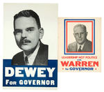 DEWEY FOR GOVERNOR/WARREN FOR GOVERNOR TRIO.