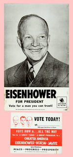 EISENHOWER NEW YORK REPUBLICAN COMMITTEE POSTER PAIR.