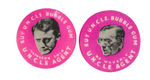 MAN FROM U.N.C.L.E. BUBBLE GUM PREMIUM  PAIR OF BUTTONS.