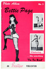 "BETTIE PAGE PHOTO ALBUM NO. FIVE" 1957 MAGAZINE.