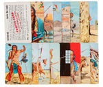 "BRAVES OF INDIAN NATIONS" CEREAL PREMIUM CARD SET PLUS "SAMPLE" CARDS.