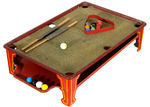 CHILDS MINIATURE POOL TABLE GROUP.