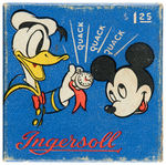 RARE BOXED DONALD DUCK “INGERSOLL POCKET WATCH.”