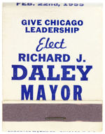 MATCHING MATCH PACK PAIR “ELECT RICHARD J. DALEY MAYOR.”