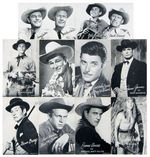 TV WESTERN STARS EXHIBIT CARDS.