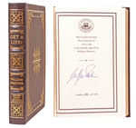 STAR TREK'S WILLIAM SHATNER AUTOGRAPHED FIRST EDITION "GET A LIFE!" LEATHER-BOUND BOOK.