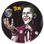 “THE JOKE” OBAMA AS BATMAN CHARACTER BRIAN CAMPBELL BUTTON.