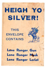 LONE RANGER EARLY AND RARE THREE-PIECE KIT.