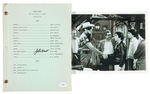 THE LONE RANGER MEETS FONZIE "HAPPY DAYS" SIGNED SCRIPT & PHOTO.