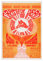 STRAIGHT THEATER CONCERT POSTER FEATURING THE GRATEFUL DEAD.