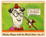 “MICKEY MOUSE WITH THE MOVIE STARS” GUM CARD #97.