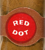 "RED DOT" SEALED CIGARS AND BOXED LIGHTER.