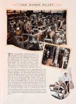 1928 “KOKEN BARBER’S CHAIRS AND BARBERSHOP EQUIPMENT” CATALOGUE WITH BROCHURES AND FLIER.