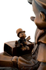 OLLIE JOHNSTON SIGNED PINOCCHIO LIMITED EDITION ARTIST PROOF BRONZE SCULPTURE.