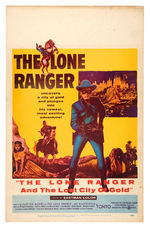 "THE LONE RANGER AND THE LOST CITY OF GOLD" WINDOW CARD.