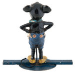 MICKEY MOUSE DEAN'S RAG-STYLE METAL FIGURAL NOTE TABLET HOLDER.