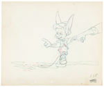 PINOCCHIO PENCIL PRODUCTION DRAWING.