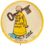 YELLOW KID BUTTON #65.