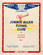 "JIMMIE ALLEN FLYING CLUB" PREMIUM FLIGHT LESSONS & LETTERS.