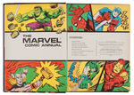 "MARVEL COMIC ANNUAL" ENGLISH HARDCOVER.