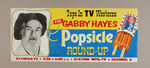 "GABBY HAYES POPSICLE ROUNDUP" PAPER SIGN.