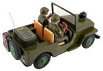 BATTERY OPERATED ARMY COMMAND JEEP.