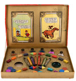 “SKIPPY PAINT AND COLORING “ NEAR COMPLETE BOXED SET.